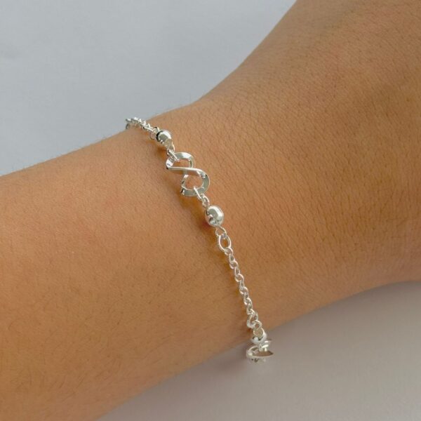 PULSEIRA INFINITOS / BOLINHAS - PRATA 925