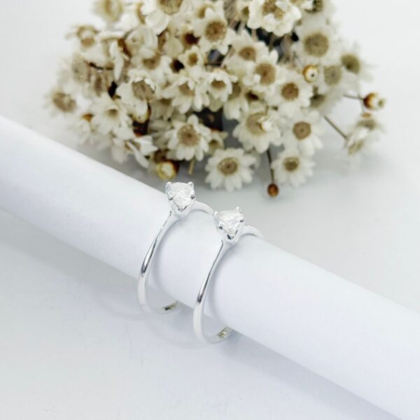 ANEL SOLITÁRIO SANDRA - PRATA 925 - 14