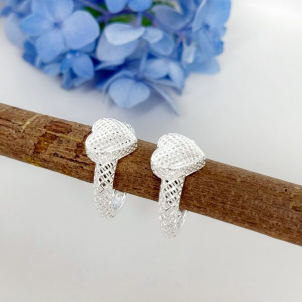 ANEL CORAÇÃO / RENDA ITALIANA - PRATA 925 - 18