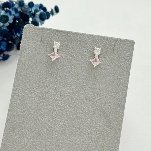 BRINCO COLORS - PRATA 925 - Quartzo Rosa