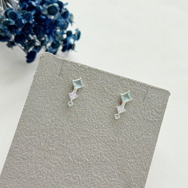 BRINCO COLORS - PRATA 925 - TOPÁZIO/AMETISTA