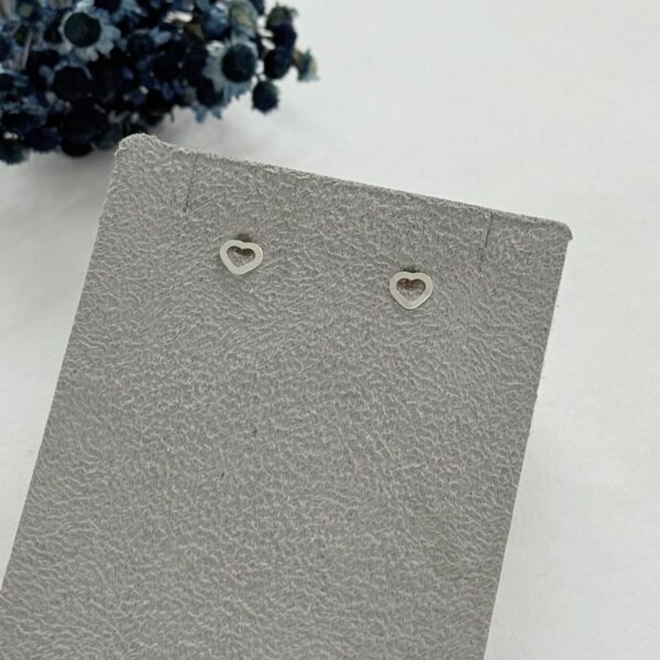 BRINCO CORAÇÃO VAZADO - PRATA 925