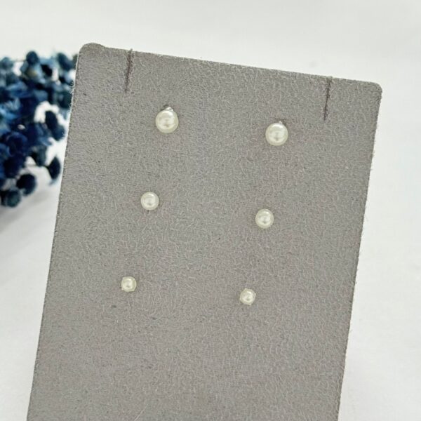 TRIO PÉROLAS SINTÉTICAS - PRATA 925