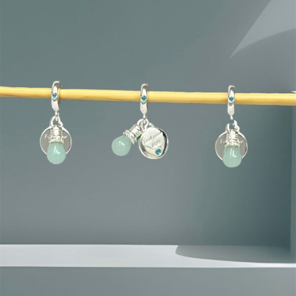 BERLOQUE LÂMPADA / BRILHA NO ESCURO - PRATA 925