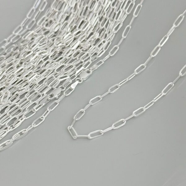 CORRENTE CARTIER ALONGADO / 60 CM - PRATA 925