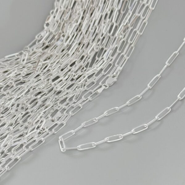 CORRENTE CARTIER ALONGADO / 60 CM - PRATA 925