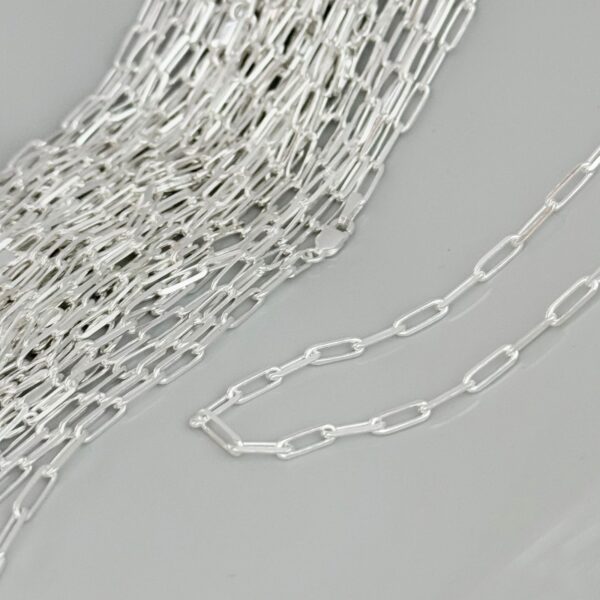 CORRENTE CARTIER ALONGADO / 70 CM - PRATA 925