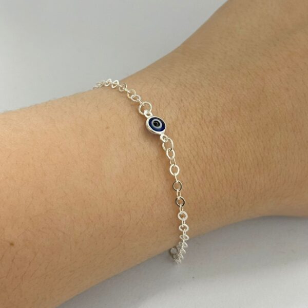 PULSEIRA OLHO GREGO - PRATA 925