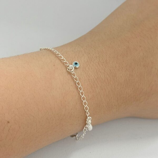 PULSEIRA OLHO GREGO - PRATA 925