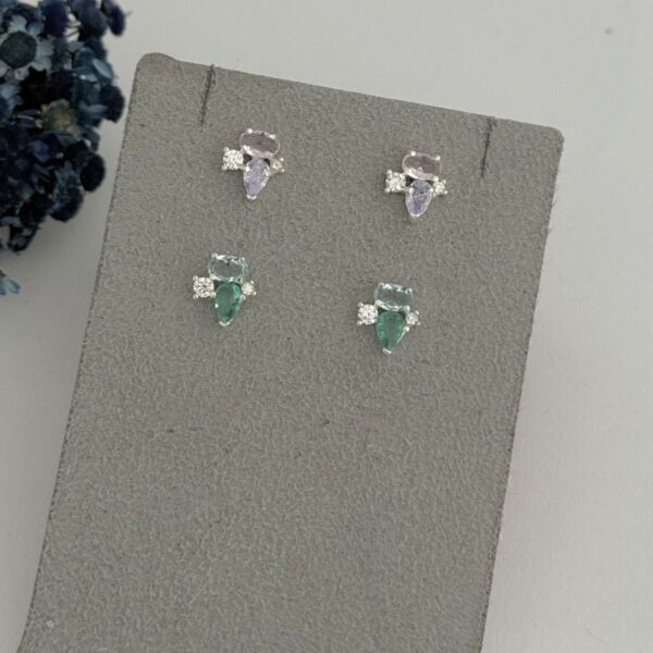 BRINCO ZIRCÔNIAS - PRATA 925