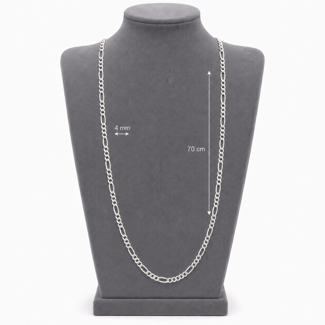 Corrente Masculina Elo 3x1 70 cm Prata 925