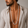 Corrente Masculina Elo 3x1 70 cm Prata 925