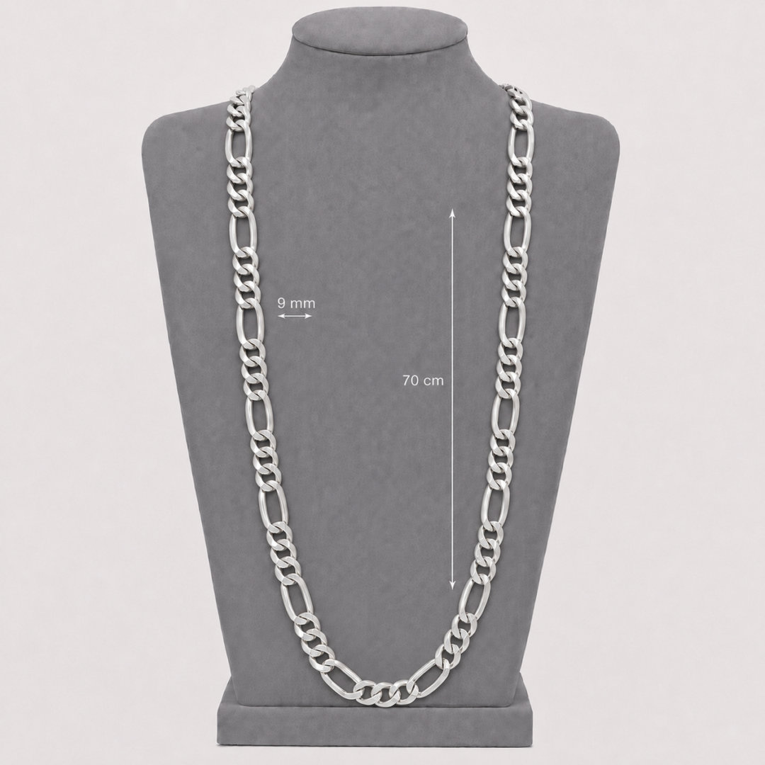Corrente Masculina Elo 3x1 70 cm Prata 925