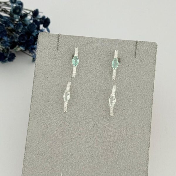 BRINCO COM ZIRCÔNIAS - PRATA 925