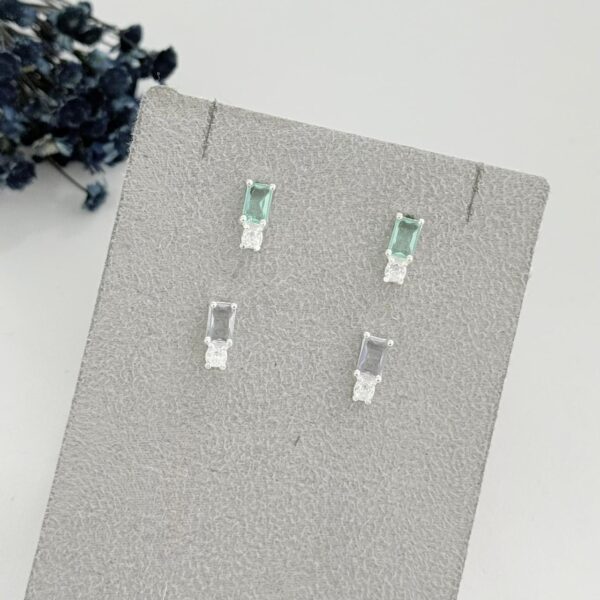 BRINCO ZIRCÔNIAS - PRATA 925