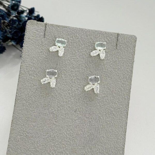 BRINCO ZIRCÔNIAS - PRATA 925