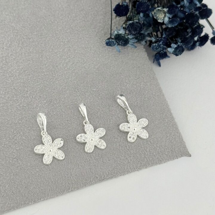 PINGENTE FLOR - PRATA 925
