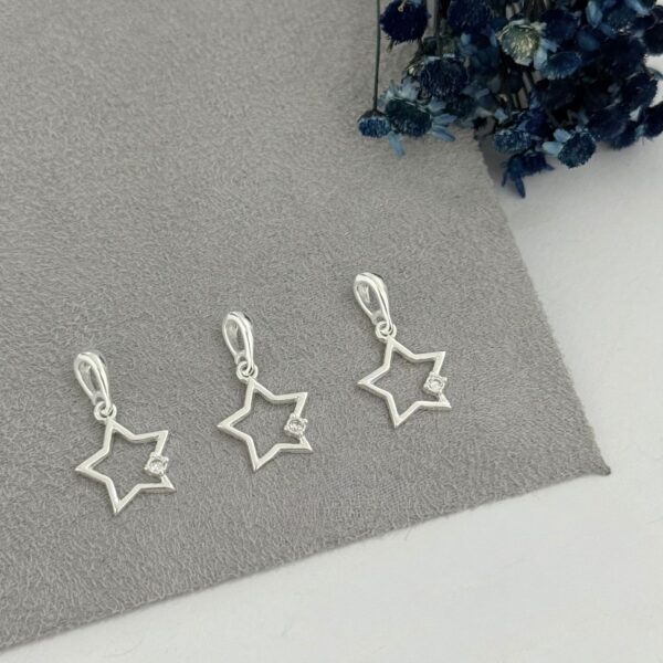 PINGENTE ESTRELA - PRATA 925