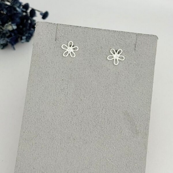 BRINCO FLOR - PRATA 925 - M