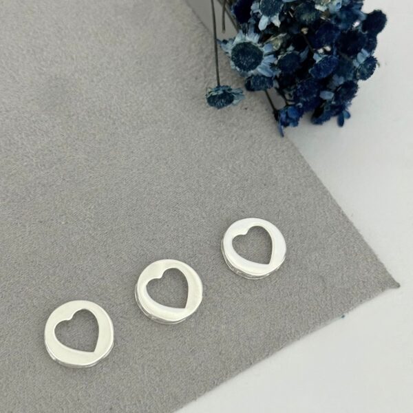 PINGENTE REDONDO / CORAÇÃO - PRATA 925