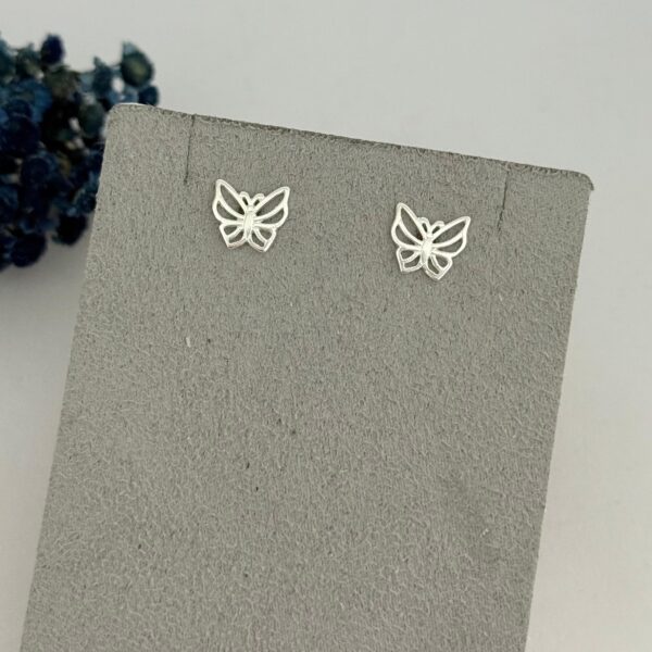 BRINCO BORBOLETA - PRATA 925