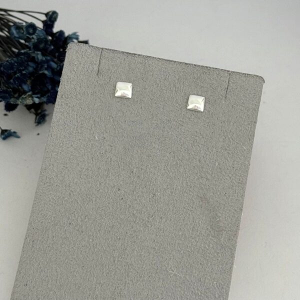 BRINCO QUADRADO - PRATA 925