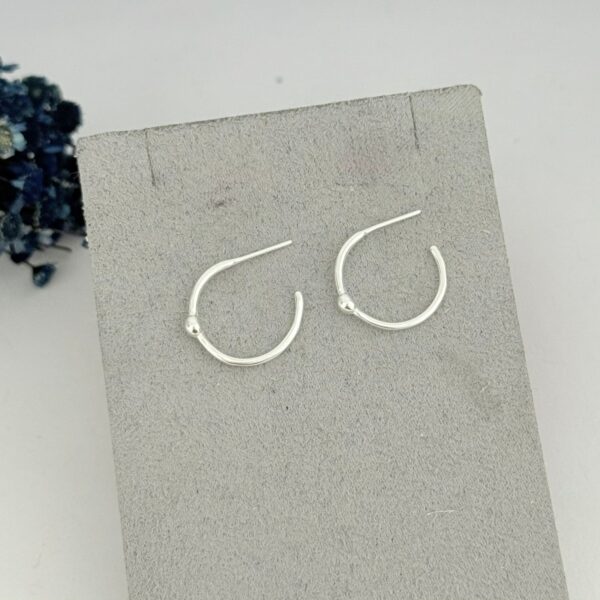 ARGOLA COM TARRAXA - PRATA 925