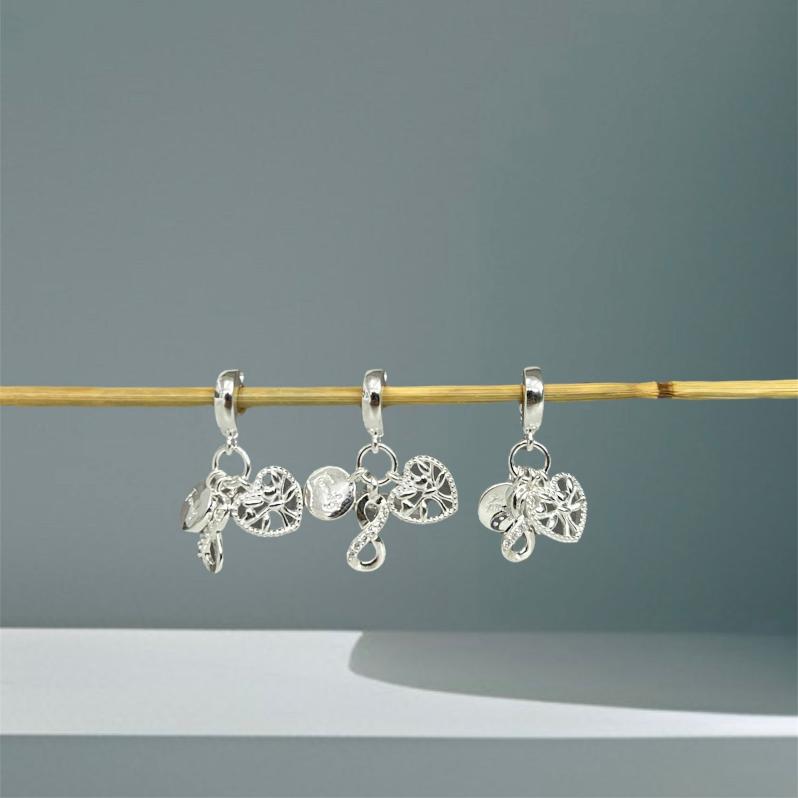 BERLOQUE FAMILY CORAÇÃO E INFINITO - PRATA 925