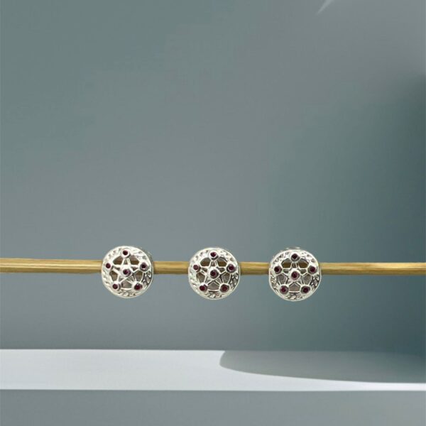 BERLOQUE ESTRELA COM ZIRCÔNIAS - PRATA 925