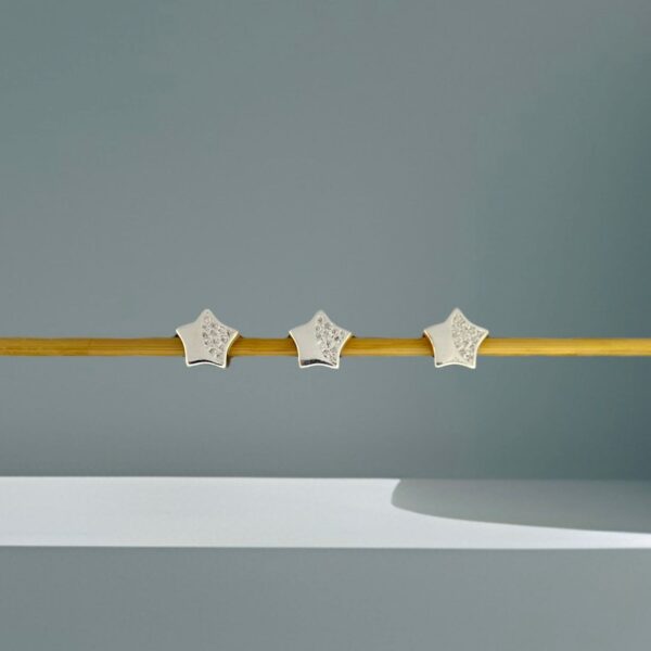 BERLOQUE ESTRELA COM ZIRCÔNIA - PRATA 925