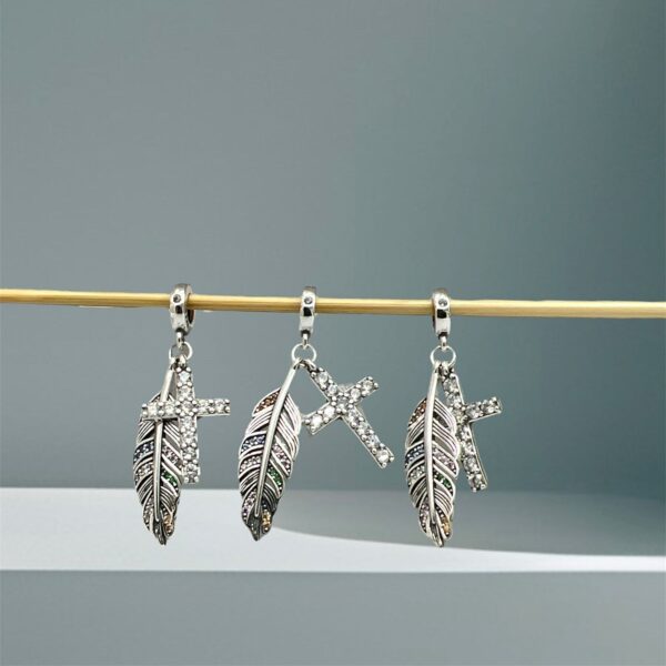 BERLOQUE PENA / CRUZ CRAVEJADA - PRATA 925