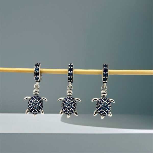 BERLOQUE TARTARUGA CRAVEJADA - PRATA 925