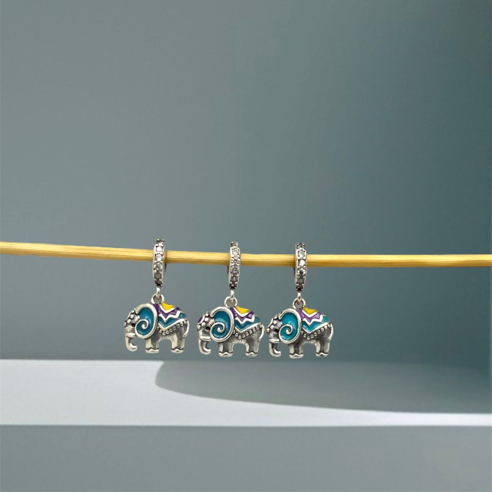 BERLOQUE ELEFANTE INDIANO - PRATA 925