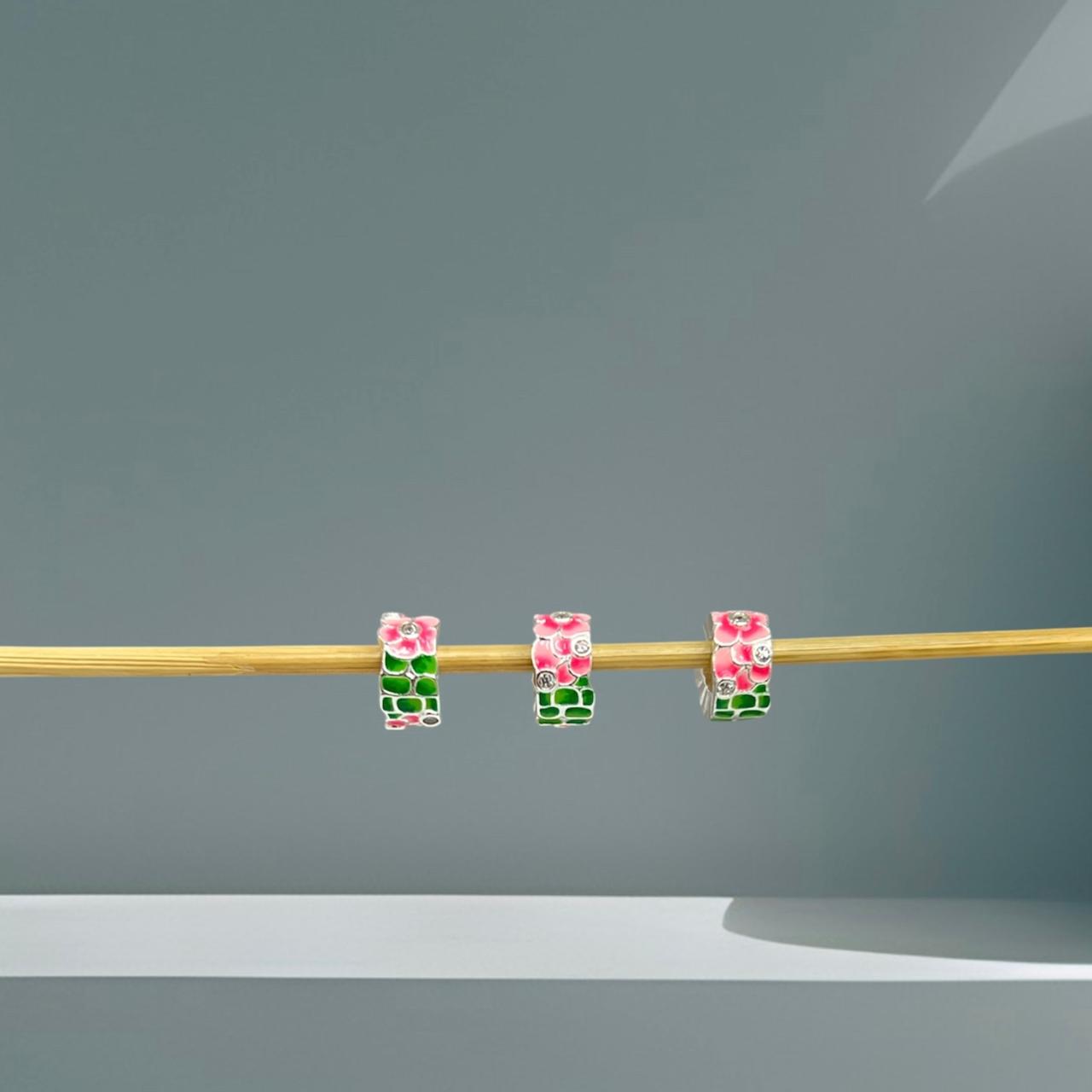 BERLOQUE SEPARADOR FLOR - PRATA 925