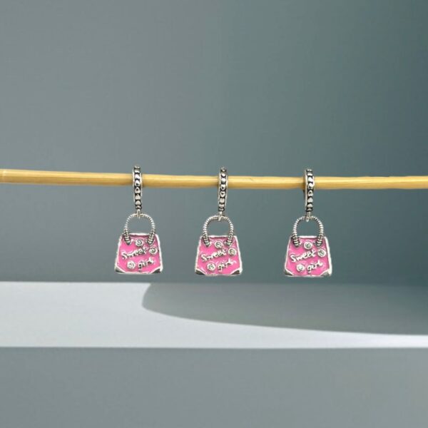 BERLOQUE BOLSA ROSA - PRATA 925