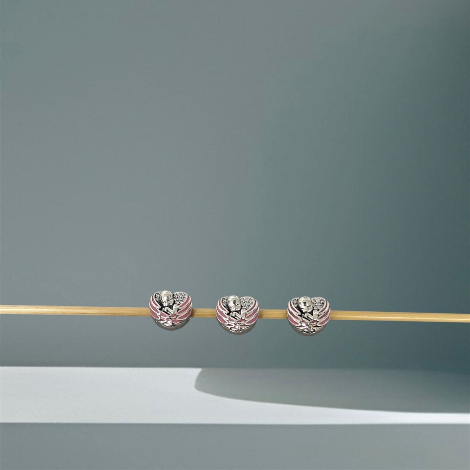 BERLOQUE CORAÇÃO BEBÊ ANJO - PRATA 925