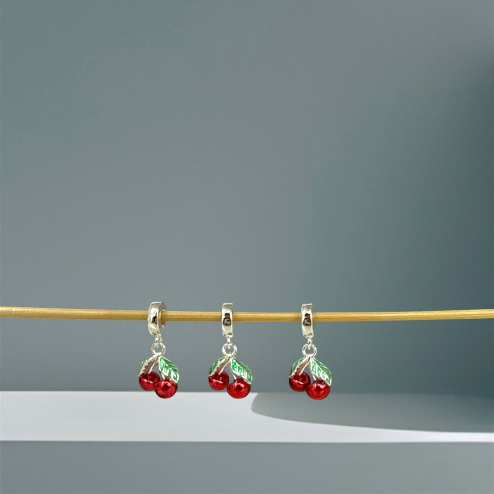 BERLOQUE CEREJA - PRATA 925