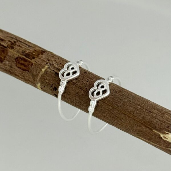 ANEL CORAÇÃO COM INFINITO - PRATA 925 - 17