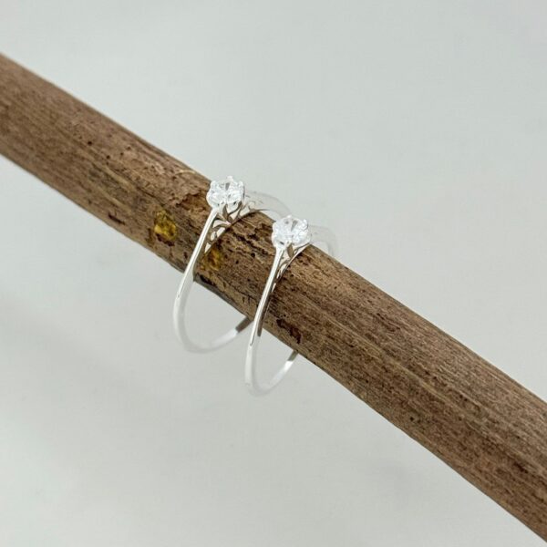 ANEL SOLITÁRIO STELLA - PRATA 925 - 18