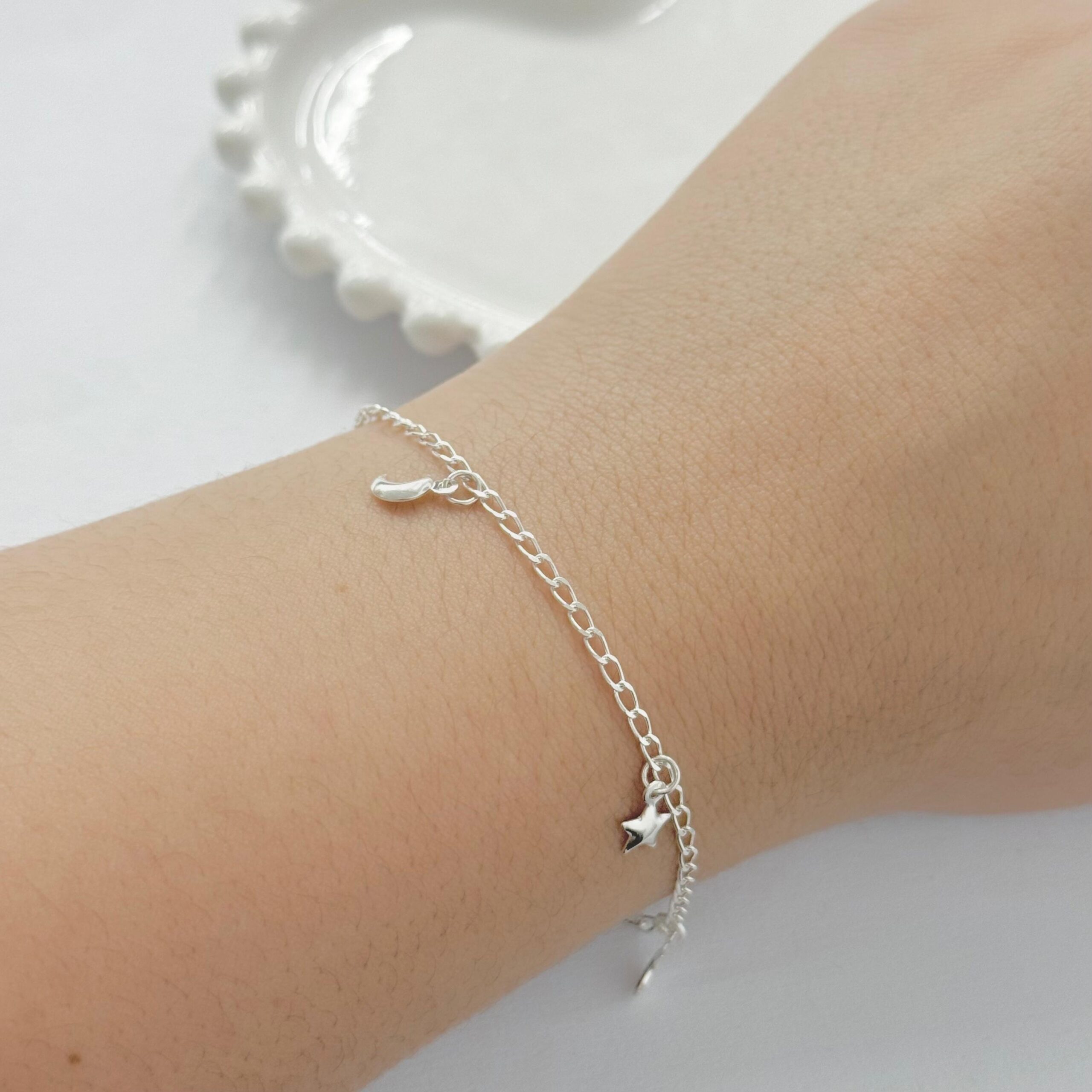 PULSEIRA INFANTIL ESTRELA / LUA - PRATA 925 - Imagem 2