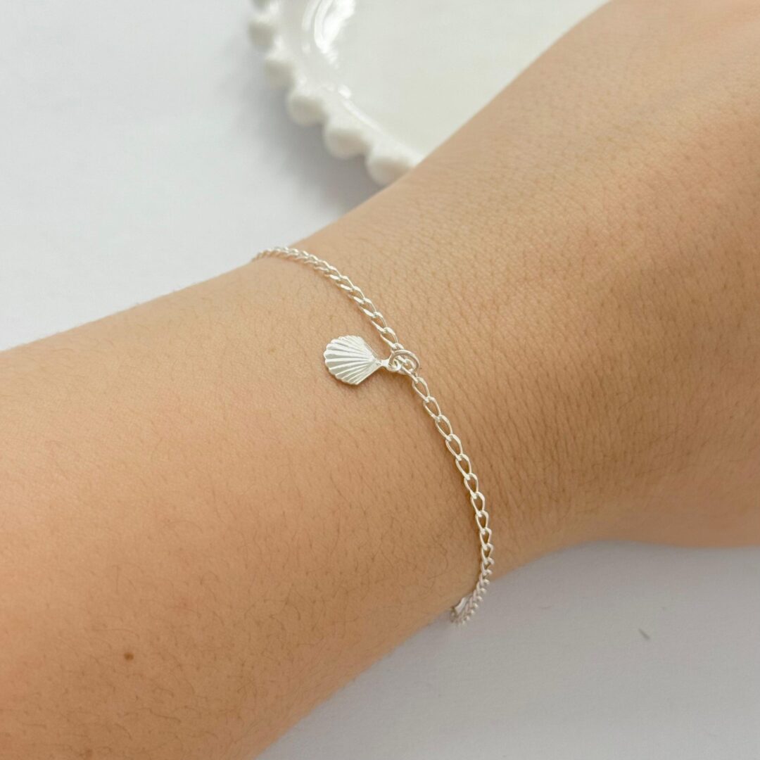 PULSEIRA INFANTIL CONCHINHA - PRATA 925