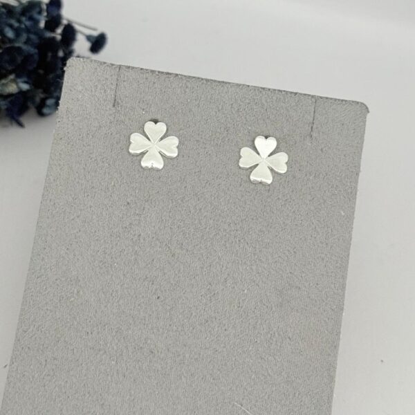 BRINCO TREVO - PRATA 925 - G