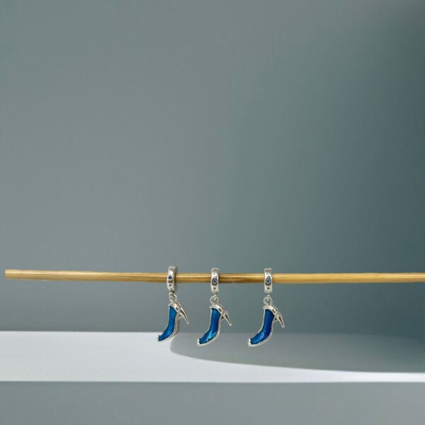 BERLOQUE SALTO AZUL CINDERELA  - PRATA 925