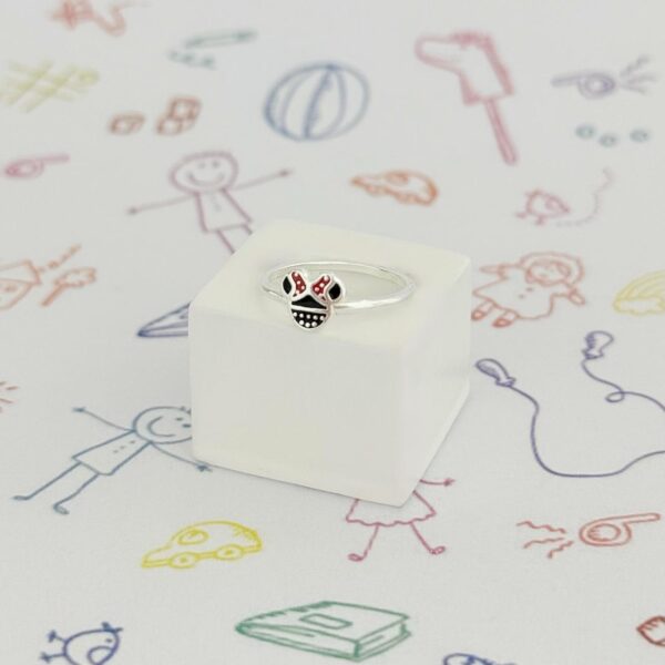 ANEL INFANTIL MINNIE - PRATA 925