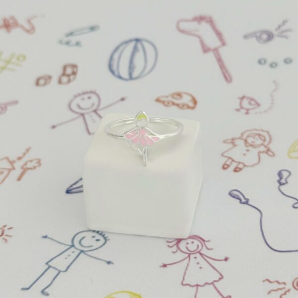 ANEL INFANTIL BAILARINA - PRATA 925