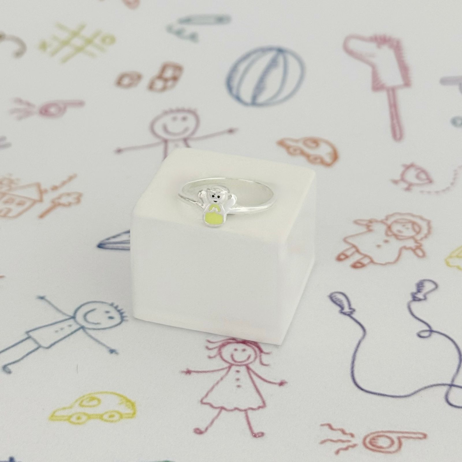 ANEL INFANTIL ANJINHO - PRATA 925