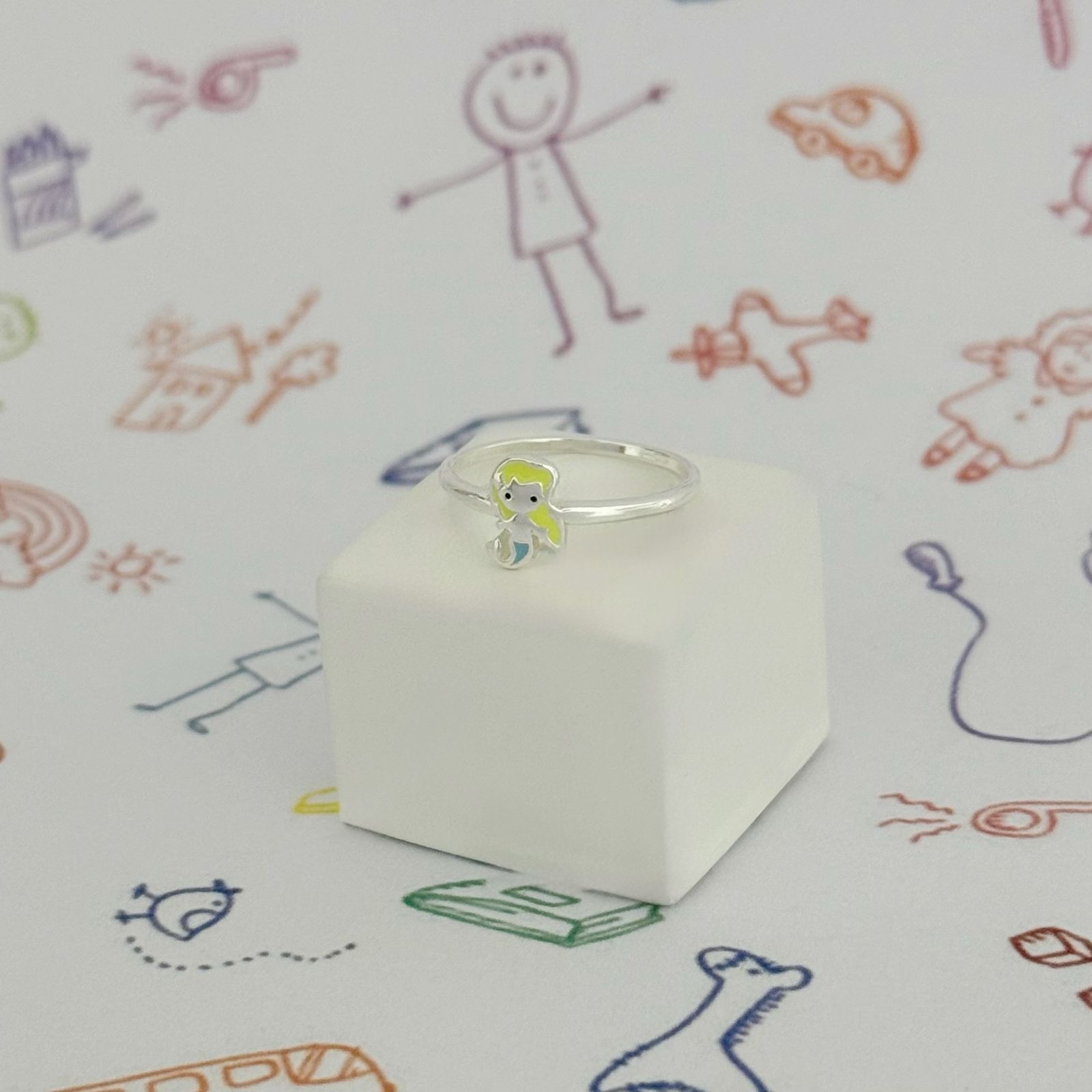 ANEL INFANTIL SEREIA - PRATA 925