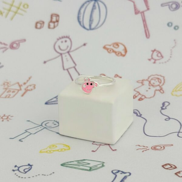 ANEL INFANTIL PEPPA PIG - PRATA 925