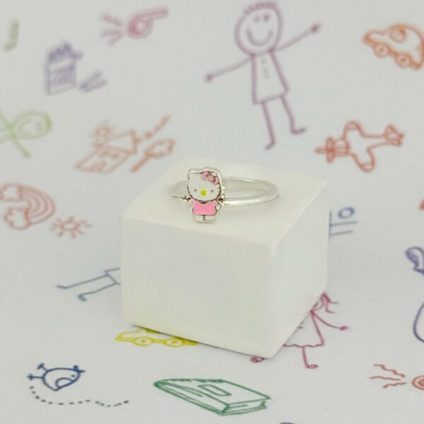 ANEL INFANTIL HELLO KITTY - PRATA 925