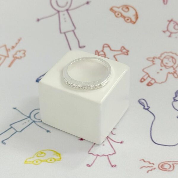 ANEL INFANTIL ZIRCÔNIAS - PRATA 925